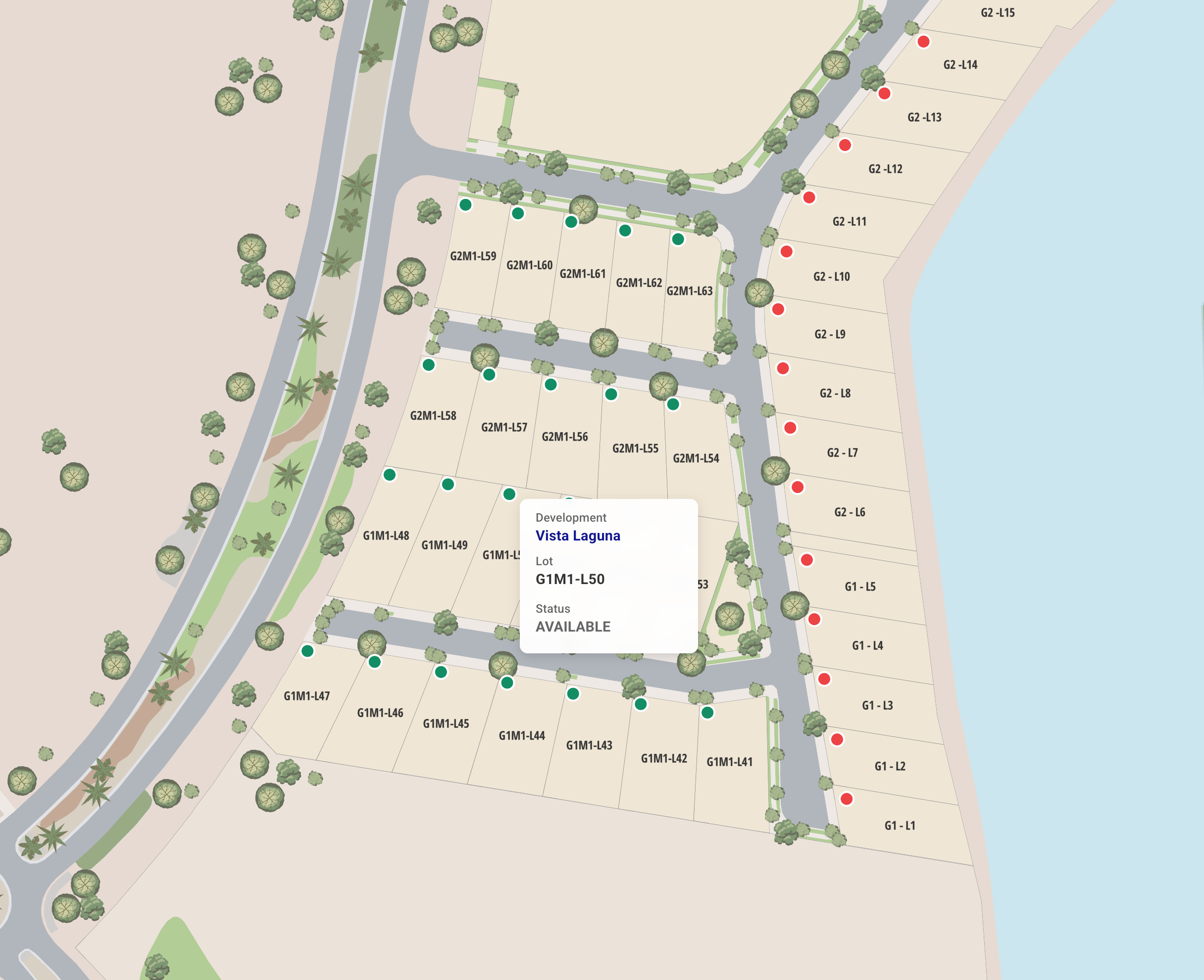 Mapio interactive masterplan view