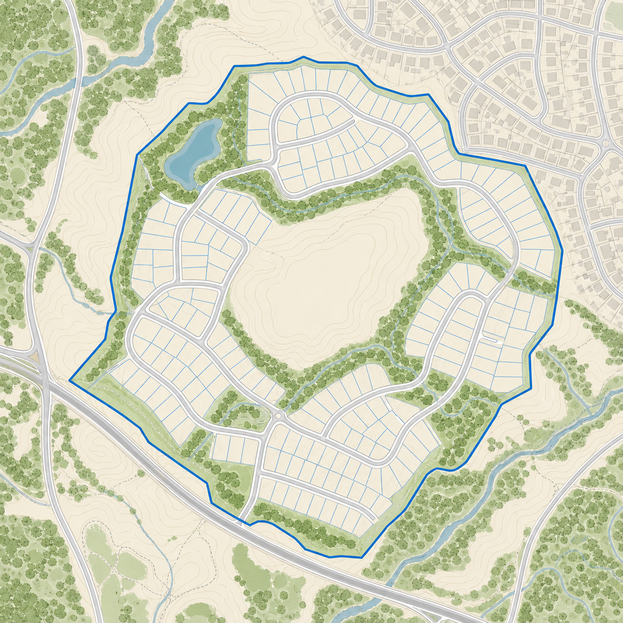 Mapa de un proyecto georreferenciado en Mapio